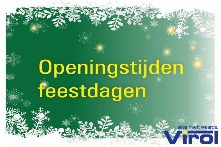Virol openingstijden kerstdagen