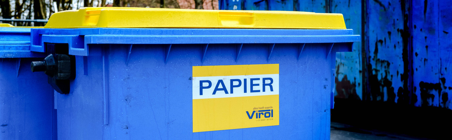 Papiercontainer huren? Karton- papierafval - Virol
