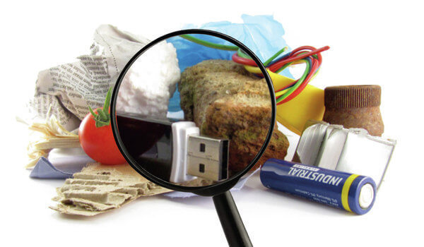 Duurzame afval recycling 